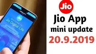 Reliance Jio 4G New Jio Mini Apps update | Jio 20 September 2019 #myJio #jioMiniApp #aslamax7 #jio