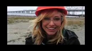 Mythbusters Kari Byron does the "Safety Dance".