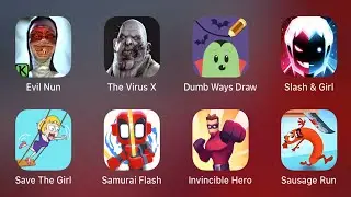 Evil Nun, The Virus X, Dumb Ways Draw, Slash Girl, Save The Girl, Samurai Flash, Invincible Hero....