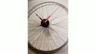 Upcycled Bicycle Wheel Clock by Vyconic - Home D&eacute;cor @ TheStore.com