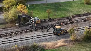 Switch Section Placement & Cleanup : Aerial View #train