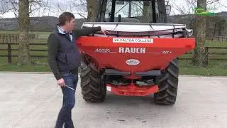 Calibrating the fertiliser spreader
