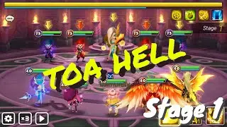 Summoners war - TOA Hell Stage 1 April 2021 - Mid game runes