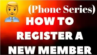 Sairui Mall Phone Series: How to register a new member.