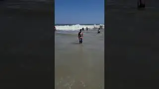 Catching Waves in Ocean City, Maryland, USA