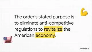 How Can An Executive Order Change American Business Competition?