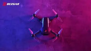 BEZGAR HQ054 Toy RC Drone with Camera, WiFi 1080P HD Camera FPV Live Video, One Key Take Off/Landing