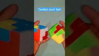 # making ( staircase pattern ) with 3 by 3 Rubik's cube in easy moves # || #shorts