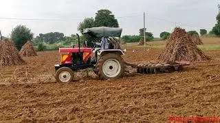 लो जी किसानों की पहली पसंद है ये | Eicher 241 with 12 discs harrow working in field | Motor Marshal