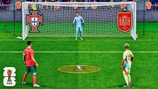 FC 26 Ronaldo vs Yamal Portugal vs Spain Penalty shootout gameplay play station 5 