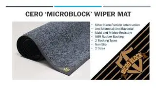 MICROBLOCK Anti-Microbial family of mats from Rismat