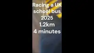 Racing a UK school bus: Possibly the hardest run I've EVER done