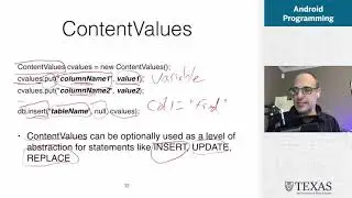 Using SQLite on Android (slides)