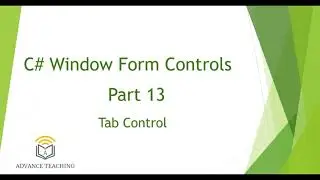 How to Use Tab Control in C# Window Form Application in Urdu/Hindi