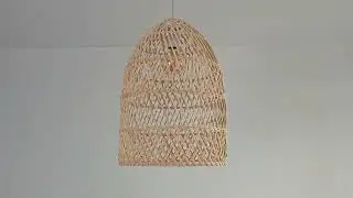 Boho Modern Island Rattan Pendant Light Wicker Chandelier Hanging Lamp Shade
