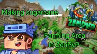 Making Sugarcane Farming Area in ZenPvP @Media.ItzBose #ZenPvP #minecraft #ItzBose
