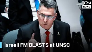 TENSE MOMENTS: Israeli FM Sa'ar BLASTS Russian & Palestinian Reps at UNSC | AC1E