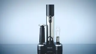 Circle Joy 5-in-1 Wine Set - Electric Bottle Opener for Beer & Wine,  Wine Aerator, Vacuum Preserver