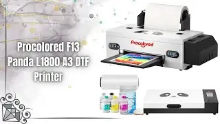 Обзор принтера Procolored F13 Panda L1800 формата A3 DTF | Циркуляция белых чернил + резак для пл...