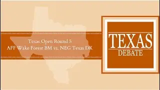 2024 Texas Open Round 5- Wake Forest BM vs Texas DK