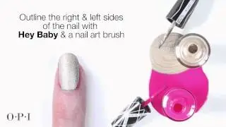 Gwen for OPI   Pink Gloss & Gold Satin Nail Art Tutorial