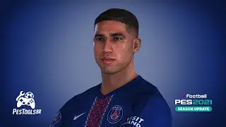 NOVA FACE ACHRAF HAKIMI PSG | PES 2021 PC