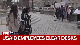 U.S. federal layoffs: USAID employees clear their desks