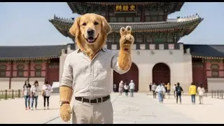 Sunny&rsquo;s second day in Seoul #sunny, #doganimation , #goldenretriever ,#cute , #pets, #torii&sunny