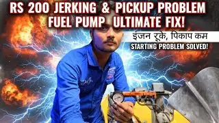 Pulsar RS 200 Jerking Missing Problem | Fuel Pump Pressure Check & Repair (तकनीकी जानकारी शामिल है)
