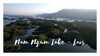 Nam Ngum Lake drone footage, Laos