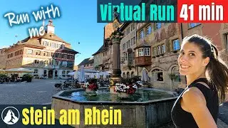 2022 Stein am Rhein Schweiz Wunderland | Running Video für Laufband Training | Virtual Run #40