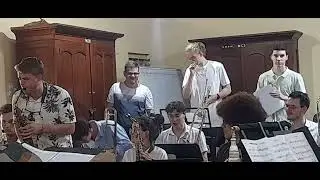 Jerman Band visiting by English Band and concert