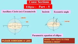 Conic Section  Ellipse ,  Ellipse ,   #ProblemWithSolution , Please Subscribe , Like & Share  🙏