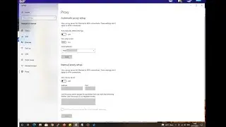 How to fix disabled proxy settings in windows 10