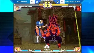 EVO2K24 SFIII 3RD STRIKE: CALD3RON ( CHUN-LI ) VS PIKACHUAKUMA ( AKUMA ) LOSERS ROUND3 POOLS 3