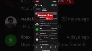 Suspended from Xbox :( (Day 1)