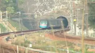 [HD] The MTR Airport Express Adtranz-CAF Train at Sunny Bay Station