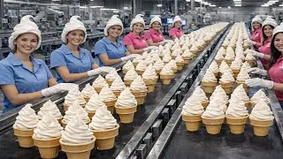 Inside the World&rsquo;s Most Satisfying Ice Cream Factory Full Production Line