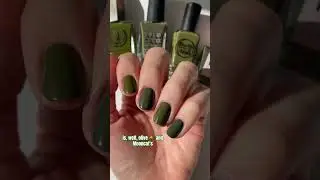 Are these greens ugly?? 🫣 #comparisonvideo #greennails #moss #nailcolor