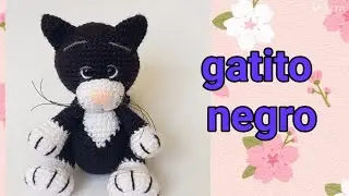 gato negro #amigurumi/crochet#Facil*