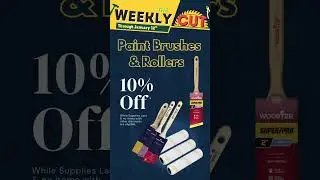 Save 10% on Paint Brushes & Rollers | Ward Lumber Weekly Cut