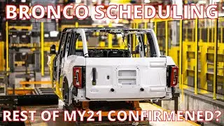 FORD SCHEDULING THE REMAINDER OF 21MY BRONCO BUILDS&hellip; CONFIRMED?