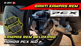 Ganti Kampas Rem Belakang Honda PCX 160 #hondapcx160 #honda #tutorial #adv160 #pcx #pcx160 #otomotif