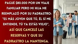 Pagué $80,000 por un viaje familiar, pero mi hija me reemplazó con su padrastro: “Él sí me entiende…