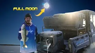 Ice Fishing Full Moon Walleye