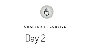Easy way of Handwriting for beginners | Learn Handwriting | Chapter 1 - Cursive | Day 2