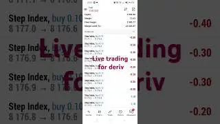 LIVE PERFORMANCE FOR STEP INDEX TRADING...#forextamil #forex #deriv