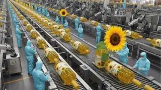 How Sunflower Oil Is Made in America | Inside the World’s Largest Sunflower Oil Factory Full Process