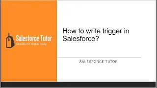 How to write trigger in Salesforce