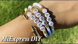 AliExpress beads Diy name bracelet